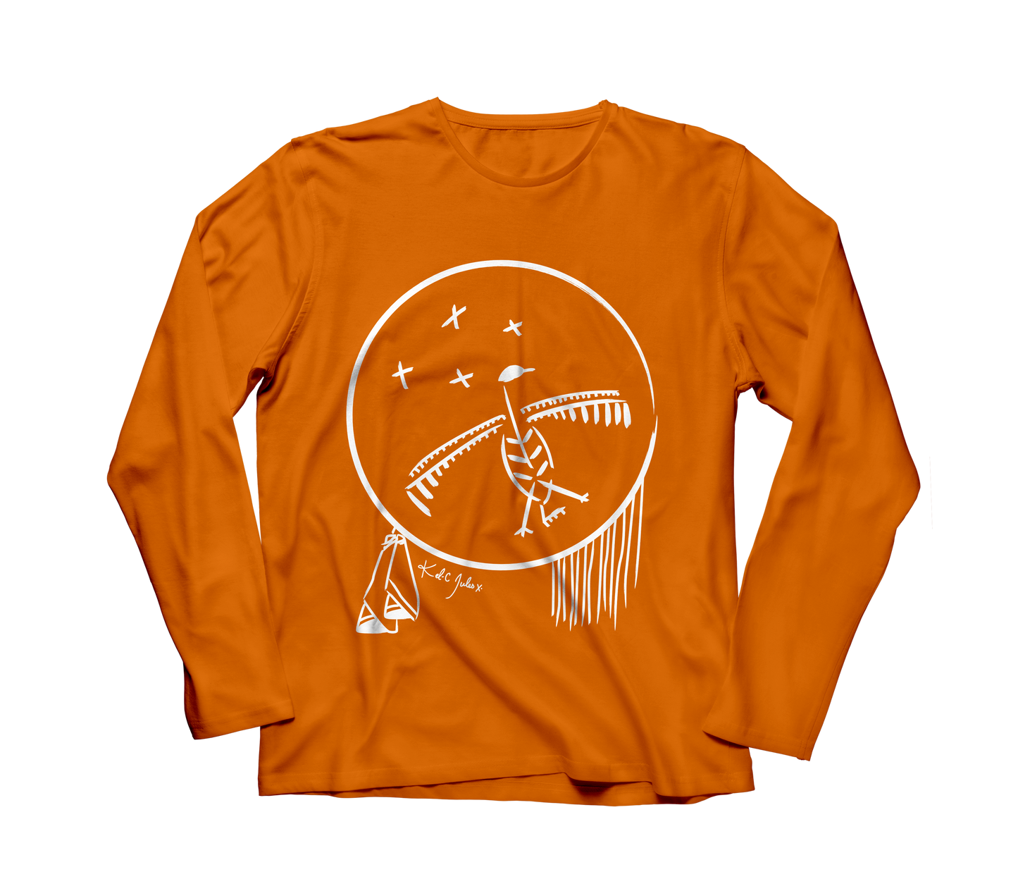 Orange Shirt - Loon & Stars