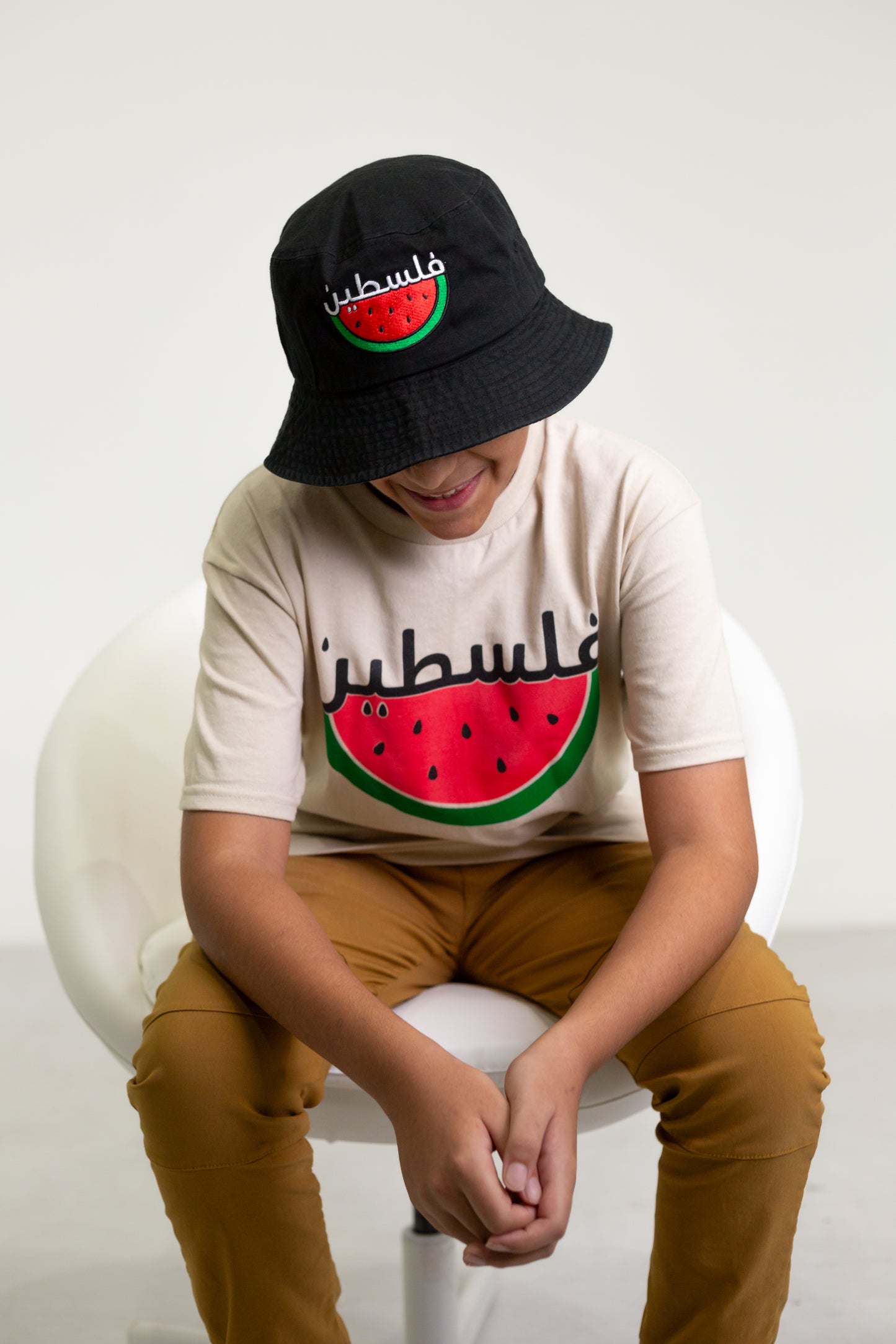 Watermelon Embroidered Bucket Hat