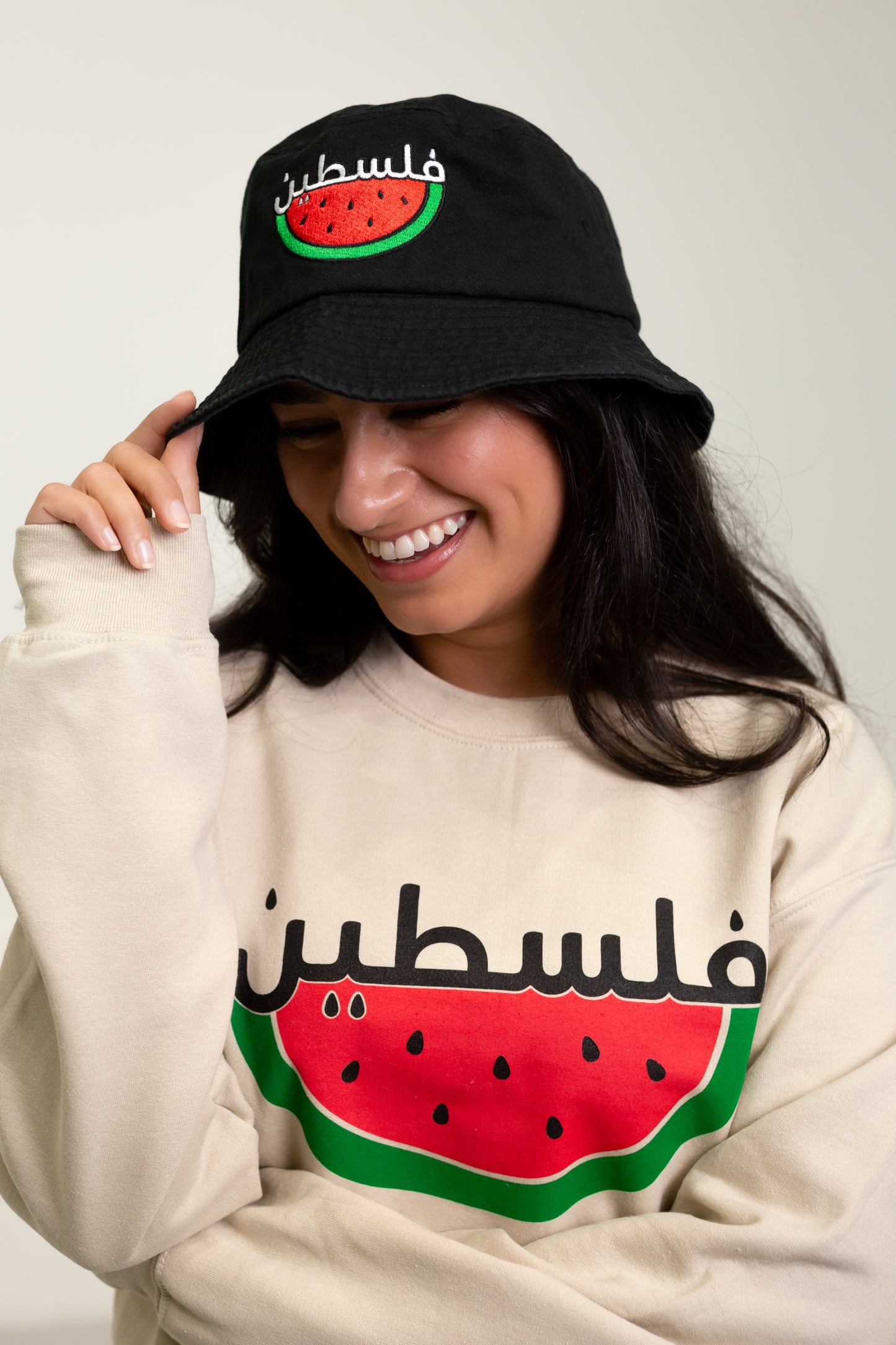 Watermelon Embroidered Bucket Hat