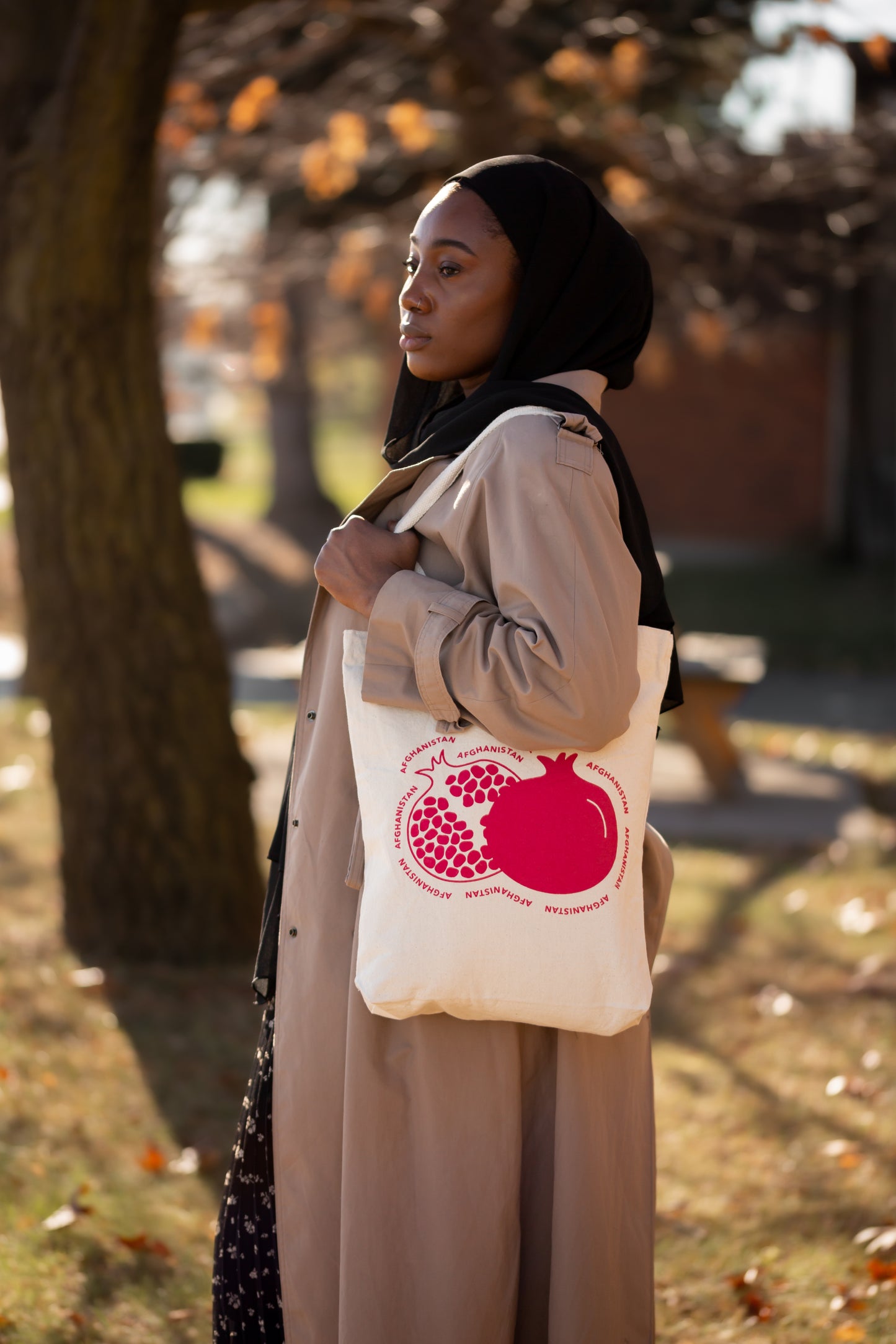 Afghanistan Pomegranate Tote Bag
