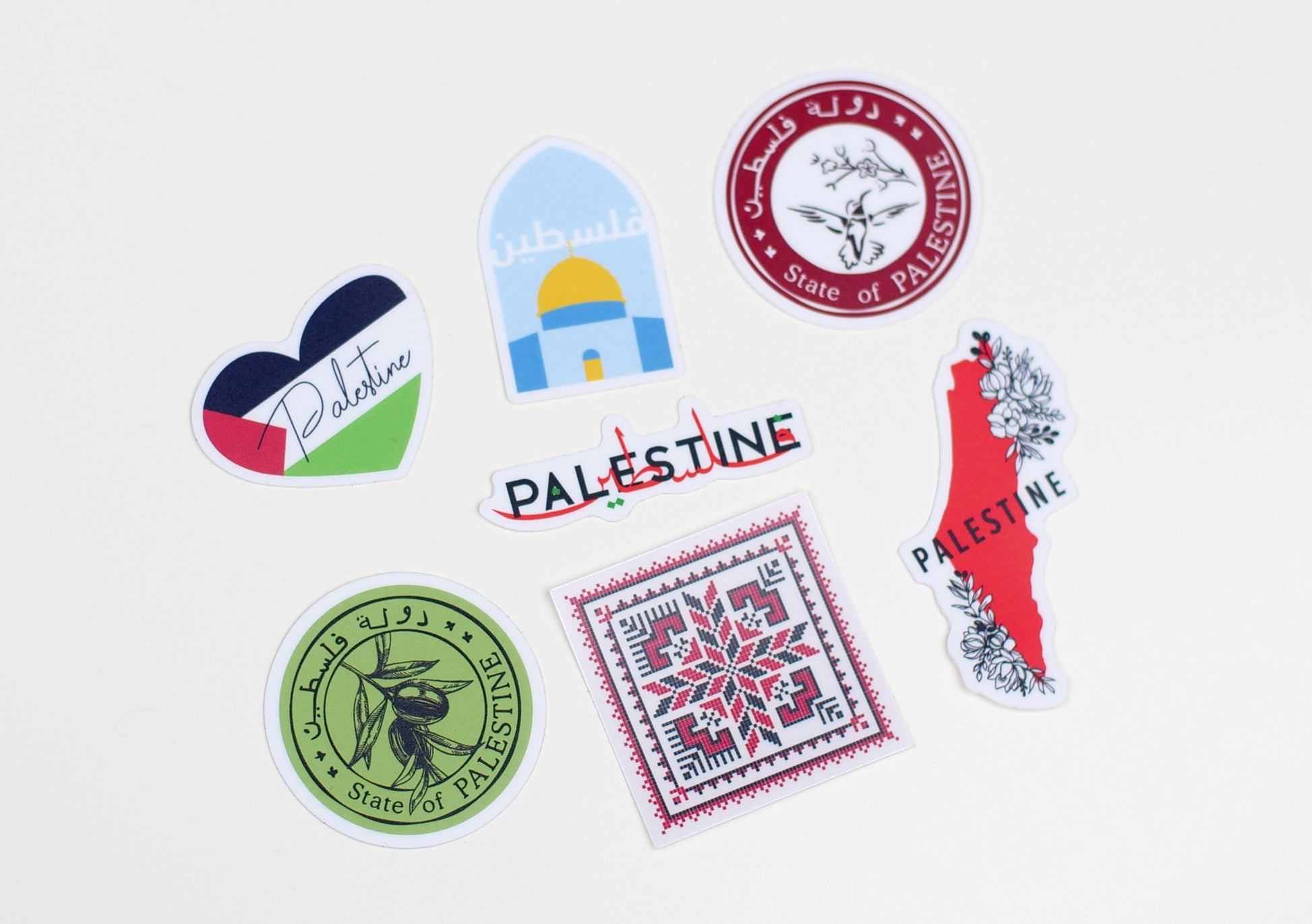 Autocollant Palestine فلسطين sticker département plaque