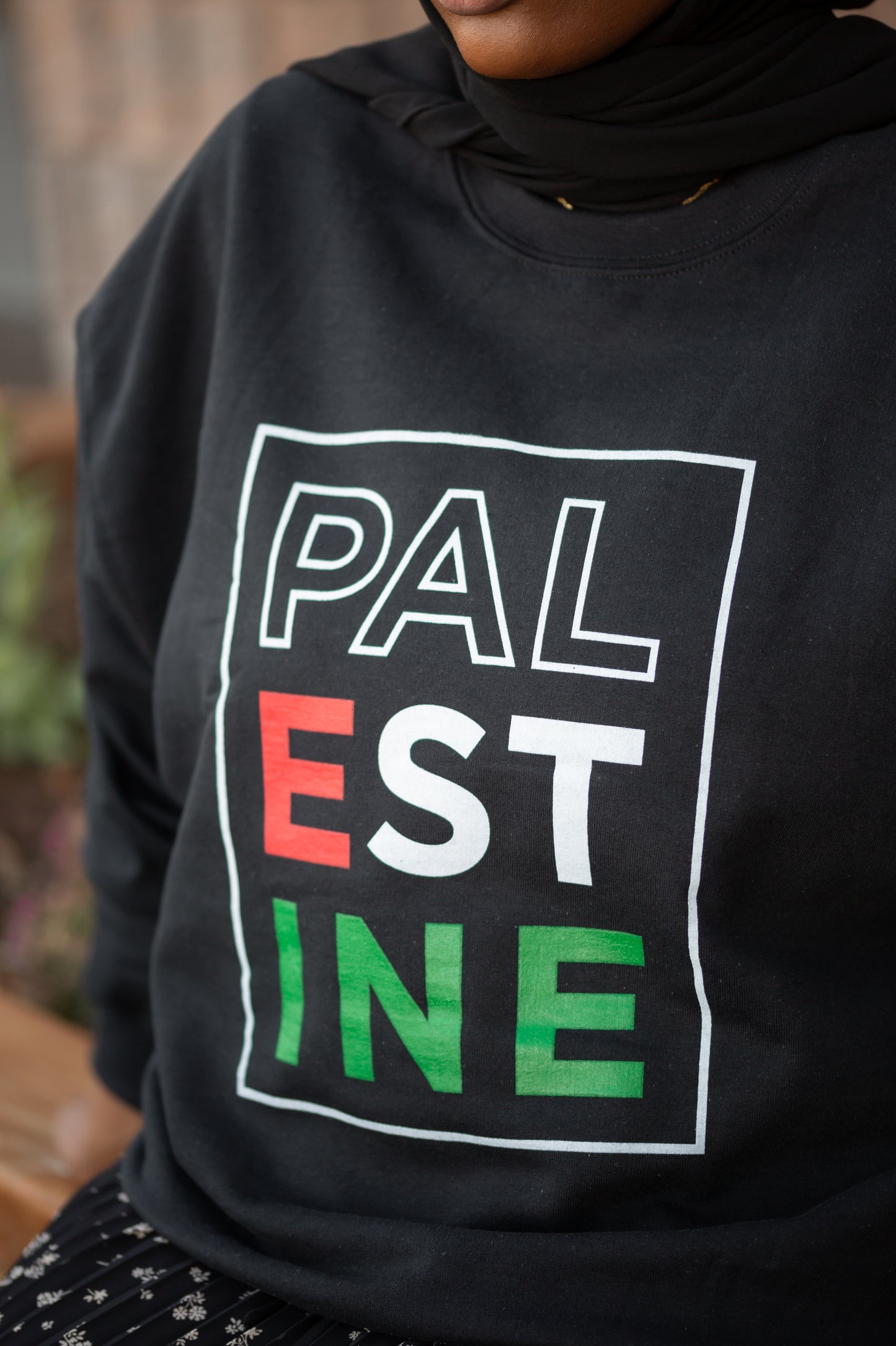 Palestine Text Crewneck
